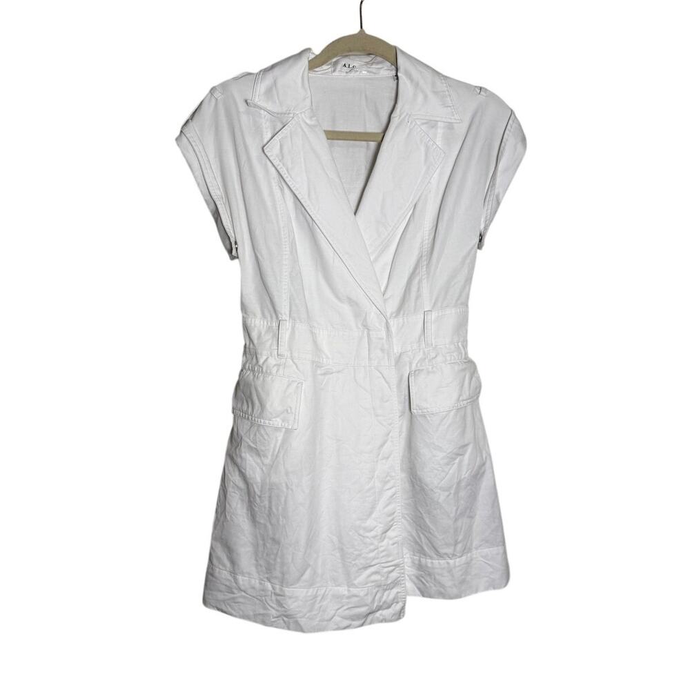 A.L.C. Ryan White Mini Dress Sz. 2 - Picture 6 of 10